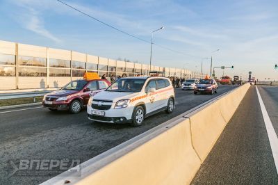 Министр транспорта на открытии Западного объезда_21