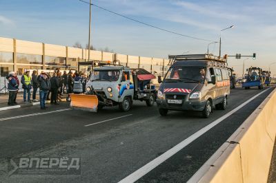 Министр транспорта на открытии Западного объезда_25