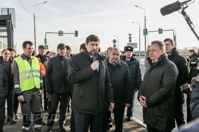 Министр транспорта на открытии Западного объезда_4