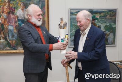 Открытие выставки Леонида Дёмина