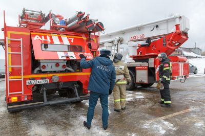 Пожарные учения на Ледовой арене_9